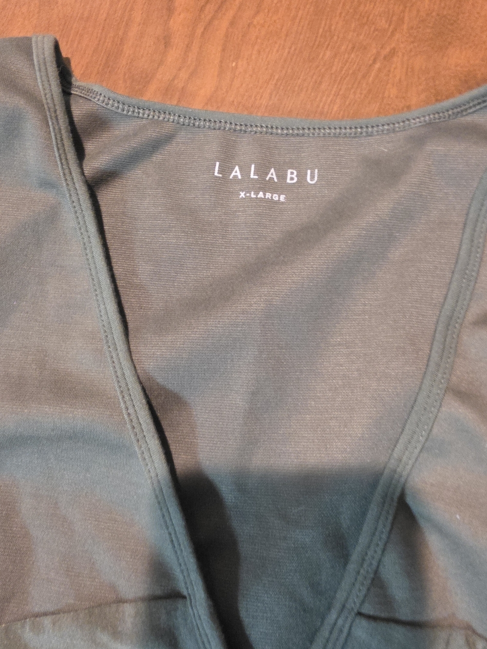 LAALBU Sage Green Baby Wearing Shirt - Picture 4 of 5